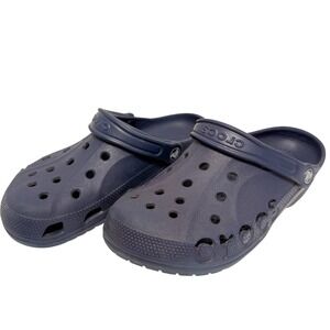 Crocs Classic Clog Navy Blue Slip On Casual Shoes Women's Size 8